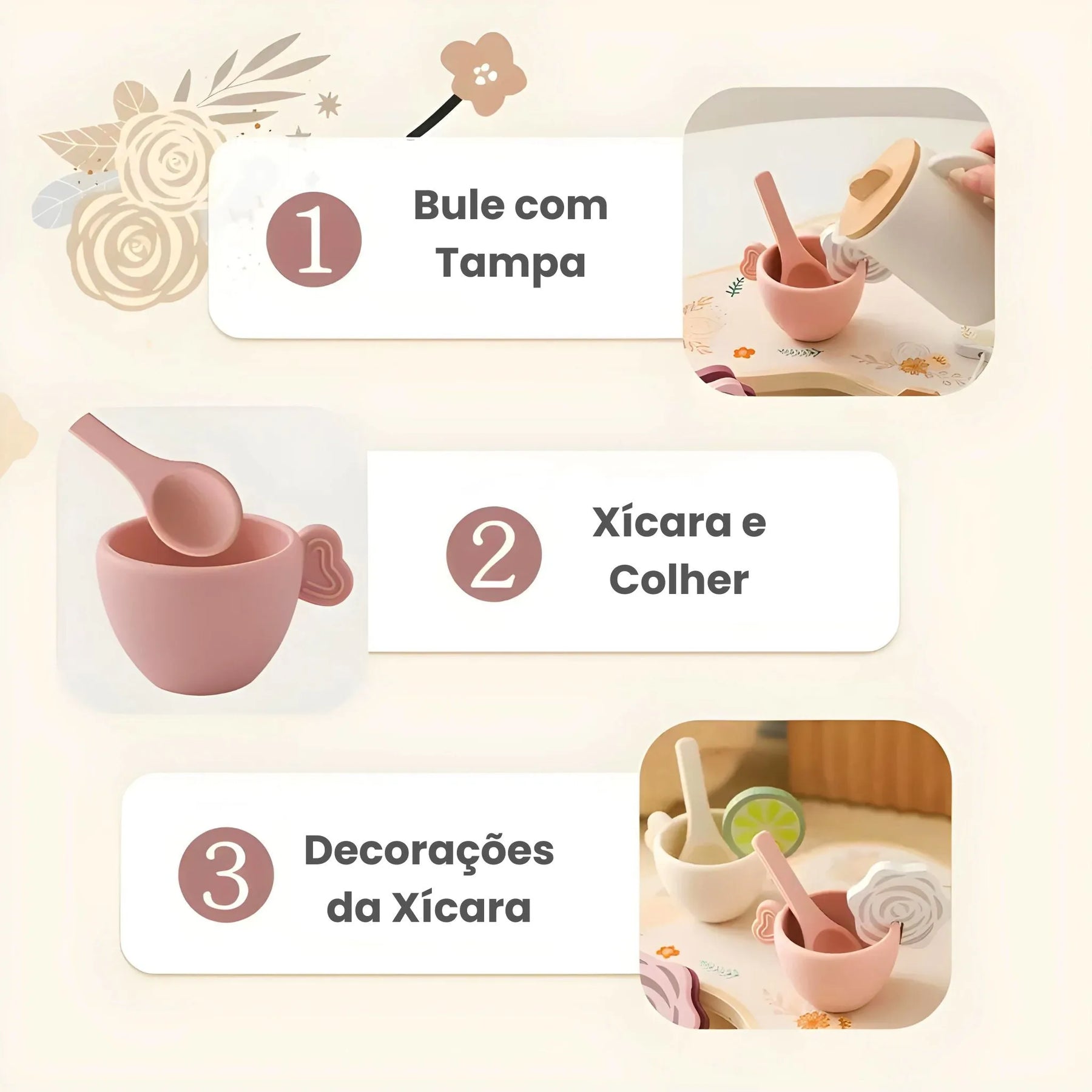 Conjunto de Chá Mestre Cuca