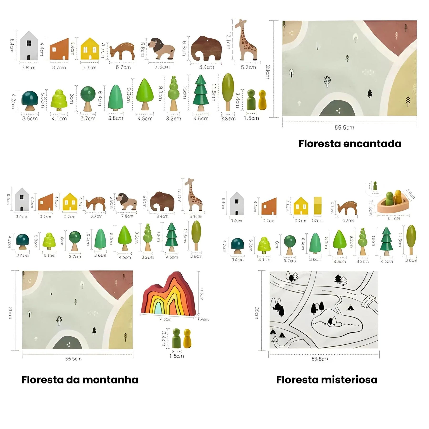 Tapetinho Animais da Floresta